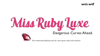 Bulging Belly Barely Fits in Tiny Airplane Restroom_MissRubyLuxe_720p