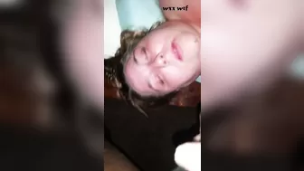 Cheating BBW Wife gets Creamy Cum Facial Mustache_Freaky Deck_1080p