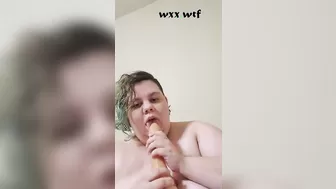 Dildo Blow Job by a Beautiful BBW_WorldCurves_720p
