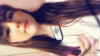 bunnycorp ~ scorebuns  curly web model masturbates with a sex toy