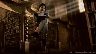 Brenna Sparks aka brennasparks  redhead babe caresses natural tits