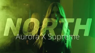 Aurora North rubbing against wet pussy sex toy