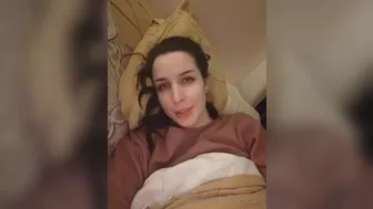 Aella Girl onlyfans Busty bitch caresses shaved cunt