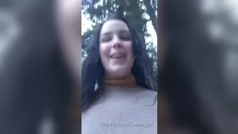Aella Girl onlyfans Crazy confused caresses saggy tits