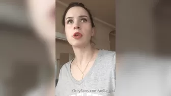 Aella Girl onlyfans Cute queen gently caresses her pussy