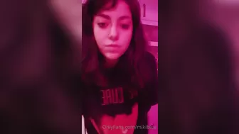 miki blue onlyfans Dark haired babe masturbates pussy with vibrator