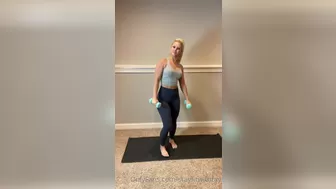 toneupwithtay A cool lady rides a sex toy