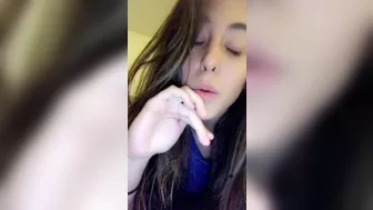 Natalie Monroe Babe in stockings fucks both holes