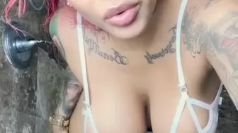 brittanya razavi Sweet chick fucked her cunt with phallus