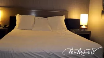 Mia Malkova Busty slut masturbates pussy with phallus