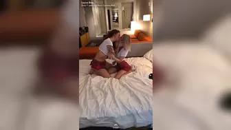 Layna Boo cute brown-haired with round tits