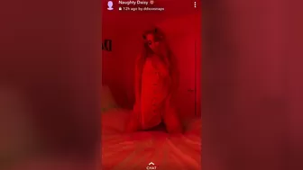 Dazed Daisie Bitch with huge booty caresses hairy cunt