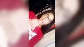 Bordeaux The luxury model is swaggering with two toys.