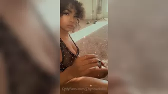 chynnaadoll Black-haired nymph pulls pussy