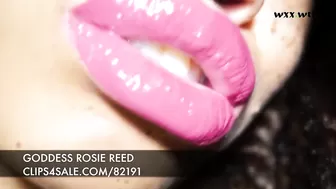 Goddess Rosie Reed Ebony Goddess Pink Lipgloss Lipstick Fetish JOI_GoddessRosie_720p