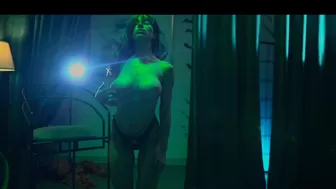 artejones Naughty nipple performs a light striptease