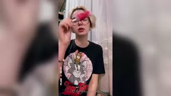 kotofeuka masturbates in front of the webcam