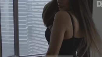 Kira Mayer dancing without panties