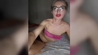 Cute  Hot bitch gently fucks sex toy