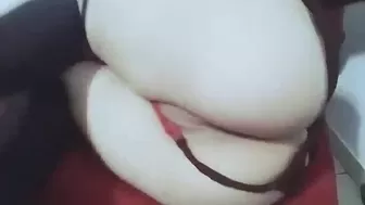 Shirayuki  Gorgeous stallion licks dildo