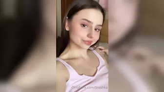 Liroshka onlyfans Big boobed slut jerking her pussy with a phallus