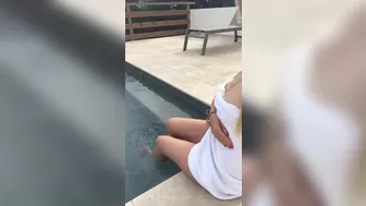 April Summers aka Nadia Foster, Natia Foster, modelapril onlyfans Sexy wench gently masturbates pussy