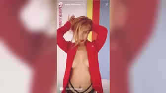 Anna Ioannova Cute passion gently caresses boobs