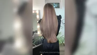 Alina, Emily Poker gorgeous slingshot in stockings