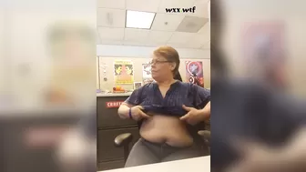 Naughty at Work¡ Masturbating with Vibrator in Office Cube with People near_NaughtyNadeya_1080p