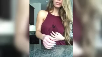 Nicole Aniston erotic dance and a good suction dildos from a blonde female