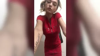 Amira Brie, Princess Amira B, brieamira Shy woman swallows rubber penis