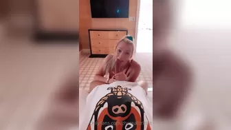 The Real BrittFitt onlyfans Blonde woman gently masturbates pussy