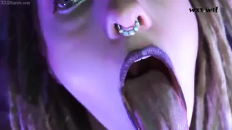 Oral Mouth Spit Drool Fetish ASMR_Maren Hill_720p
