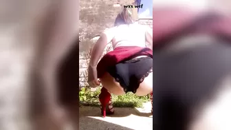 Outside Peeing and Smoking in my Red Heels_Minxycee_1080p