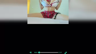 Daniella aka daniellachavez onlyfans undresses in front of the camera