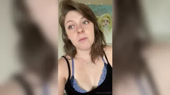 freckledspirit onlyfans Busty chick caresses shaved wet pink hole