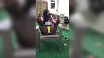 sukigoodcoochie onlyfans Brunette in stockings plays with a big sex toy