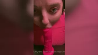 christinethequeenn onlyfans New babe showing her wet pink hole