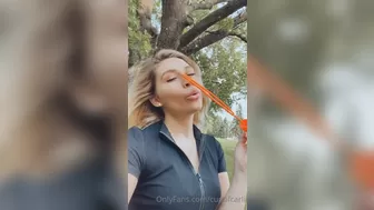 Cup of Carli aka cupofcarli onlyfans Naughty queen masturbates wet pink hole with 2022