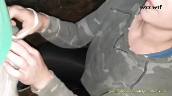 She Sucks him off until Cum in Public Park after Dark LOL_Heather Kane_720p