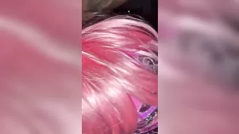 Sissy Sucks Black Cock with Red Gag Lips_sissyangelanc_720p