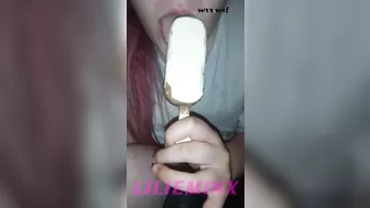 Slow Motion Eating Ice Cream_Lilie Minx_1080p