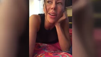 dani daniels onlyfans Skinny chick masturbates through her wet pink hole panties