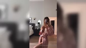 Sierra Skye aka sierraaaskyee onlyfans Brunette in stockings shows shaved holes