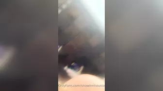 snowinnhouston onlyfans Chick in stockings fucks herself with a 2022