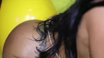 iamlmonies onlyfans busty brunette with a very tight wet pink hole