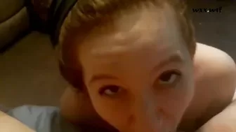 Young little Teen Redhead gets her first Huge, Messy Facial_lilGingerSlut_720p