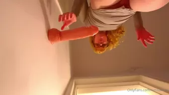 KimsaTrans onlyfans Tattooed blonde fingering with sex toys