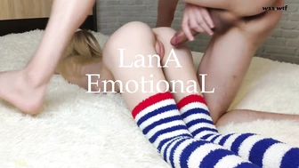 Lana Emotional _030 Миниатюрная юная блондинка любит раком, пока никого нет дома - любительская пара_Lana Emotional_1080p