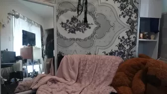 ManyVids NaughtyNini Attractive rides on a dildo